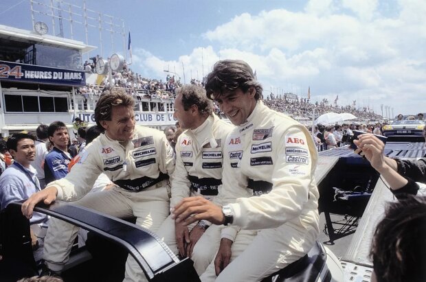  ~Jochen Mass, Manuel Reuter und Stanley Dickens (Sauber-Mercedes)~ 