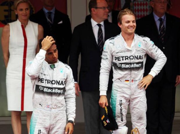 Titel-Bild zur News: Nico Rosberg, Lewis Hamilton,