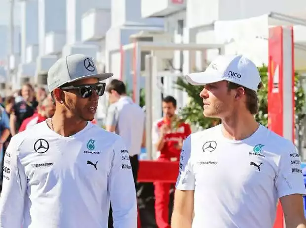 Titel-Bild zur News: Lewis Hamilton, Nico Rosberg