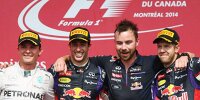 Bild zum Inhalt: Fünfkampf um den Sieg: Mercedes patzt, Ricciardo gewinnt