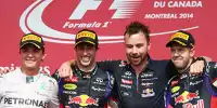 Bild zum Inhalt: Fünfkampf um den Sieg: Mercedes patzt, Ricciardo gewinnt