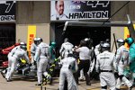 Lewis Hamilton (Mercedes) muss das Rennen aufgeben