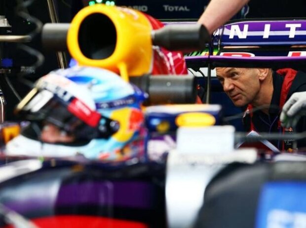 Titel-Bild zur News: Adrian Newey, Sebastian Vettel