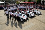 Das Audi-Team bei der Technischen Abnahme