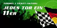 Formel 1 Fussball WM Ticket Aktion