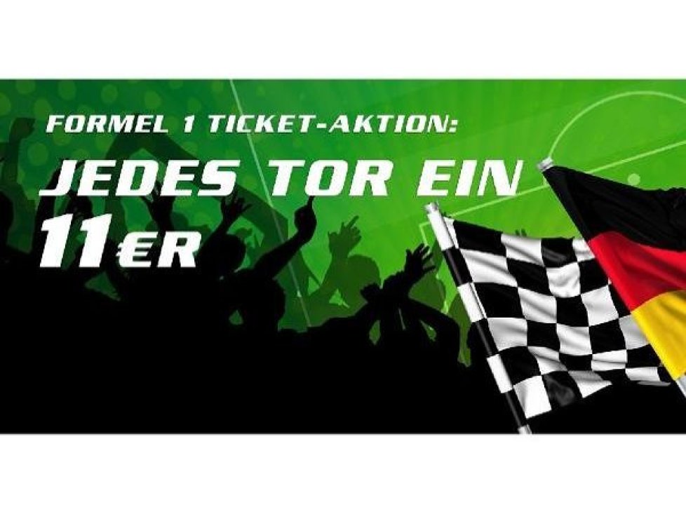 Formel 1 Fussball WM Ticket Aktion