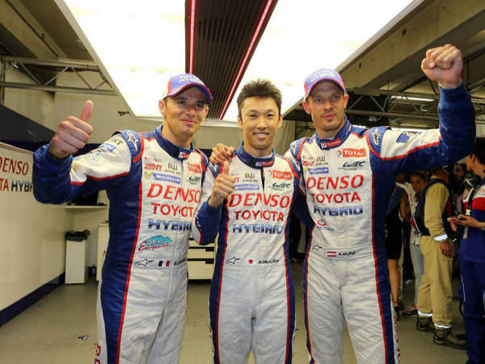 Stephane Sarrazin, Kazuki Nakajima, Alexander Wurz