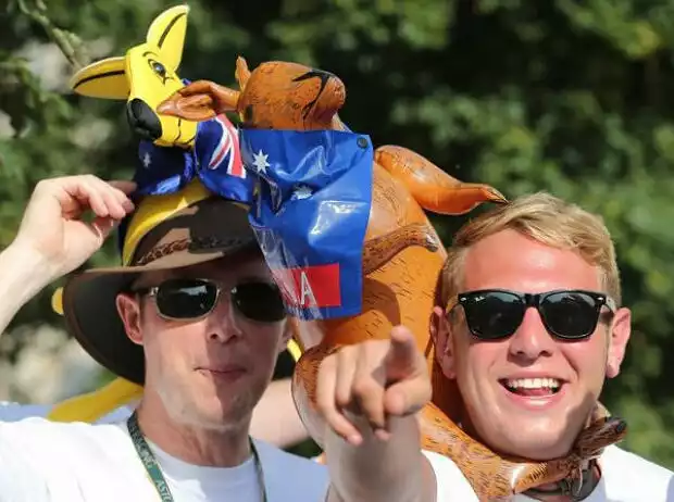 Webber-Fans in Le Mans Titel-Bild zur News: Webber-Fans in Le Mans