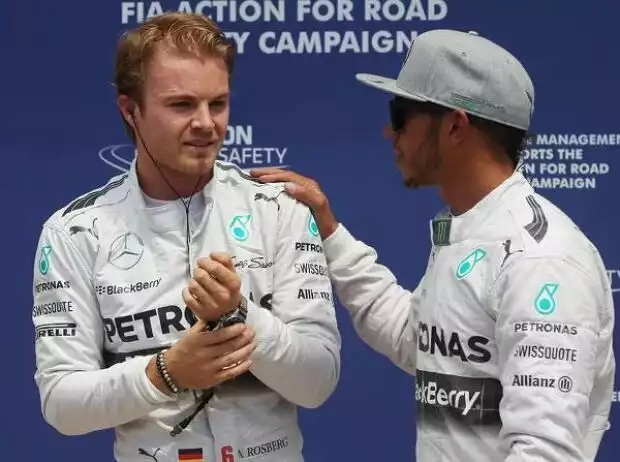 Titel-Bild zur News: Nico Rosberg, Lewis Hamilton