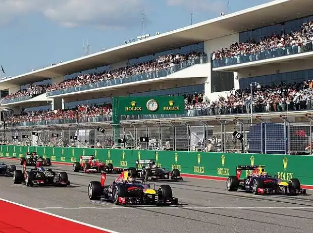 Sebastian Vettel, Mark Webber, Start Titel-Bild zur News: Sebastian Vettel, Mark Webber, Start