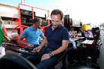 David Coulthard und Christian Horner 