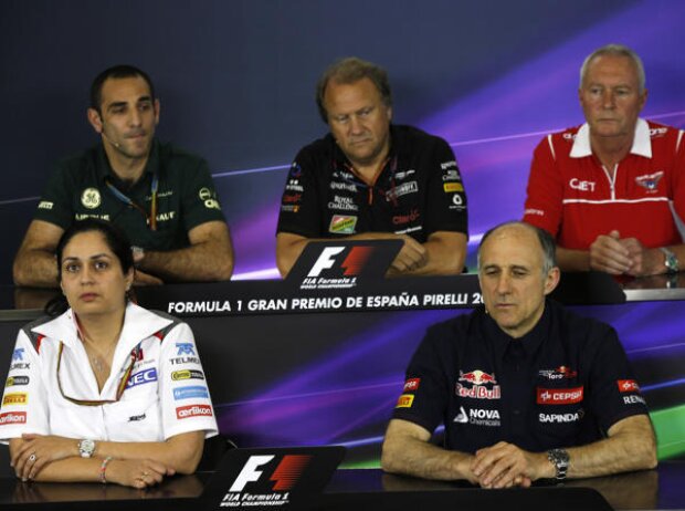 Cyril Abiteboul, John Booth, Monisha Kaltenborn, Franz Tost