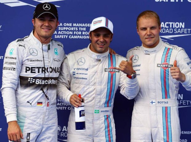 Titel-Bild zur News: Felipe Massa, Valtteri Bottas, Nico Rosberg