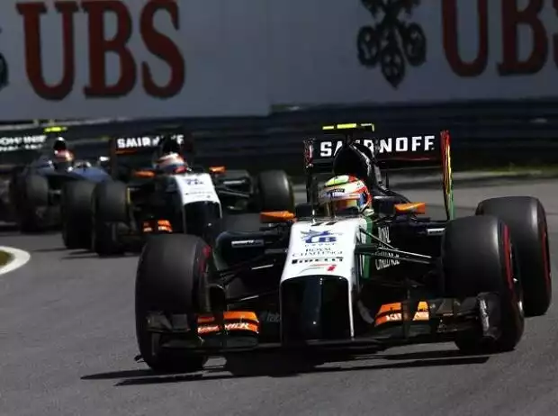 Titel-Bild zur News: Sergio Perez, Nico Hülkenberg, Kevin Magnussen