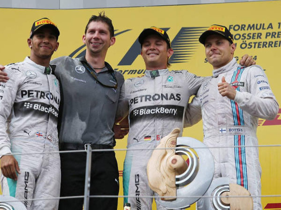 Nico Rosberg, Lewis Hamilton, Valtteri Bottas