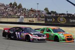 Denny Hamlin (Gibbs) und Danica Patrick (Stewart/Haas) 