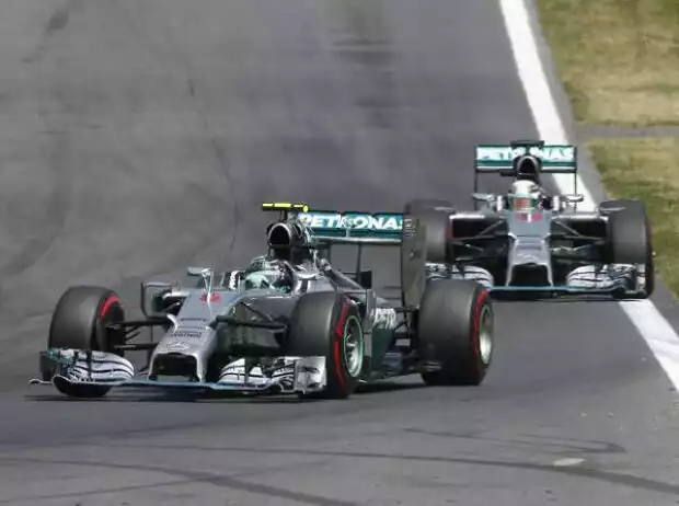Titel-Bild zur News: Nico Rosberg, Lewis Hamilton
