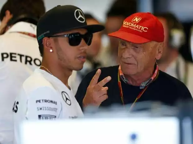 Titel-Bild zur News: Lewis Hamilton, Niki Lauda