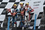 Alex Rins, Alex Marquez und Miguel Oliveira 