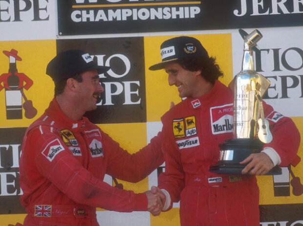 Titel-Bild zur News: Nigel Mansell, Alain Prost