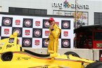 Helio Castroneves auf der Sonntags-Pole