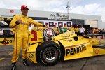 Helio Castroneves auf der Sonntags-Pole