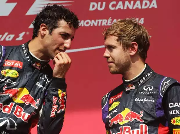 Titel-Bild zur News: Daniel Ricciardo, Sebastian Vettel