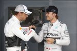 Jenson Button (McLaren) und Nico Rosberg (Mercedes) 