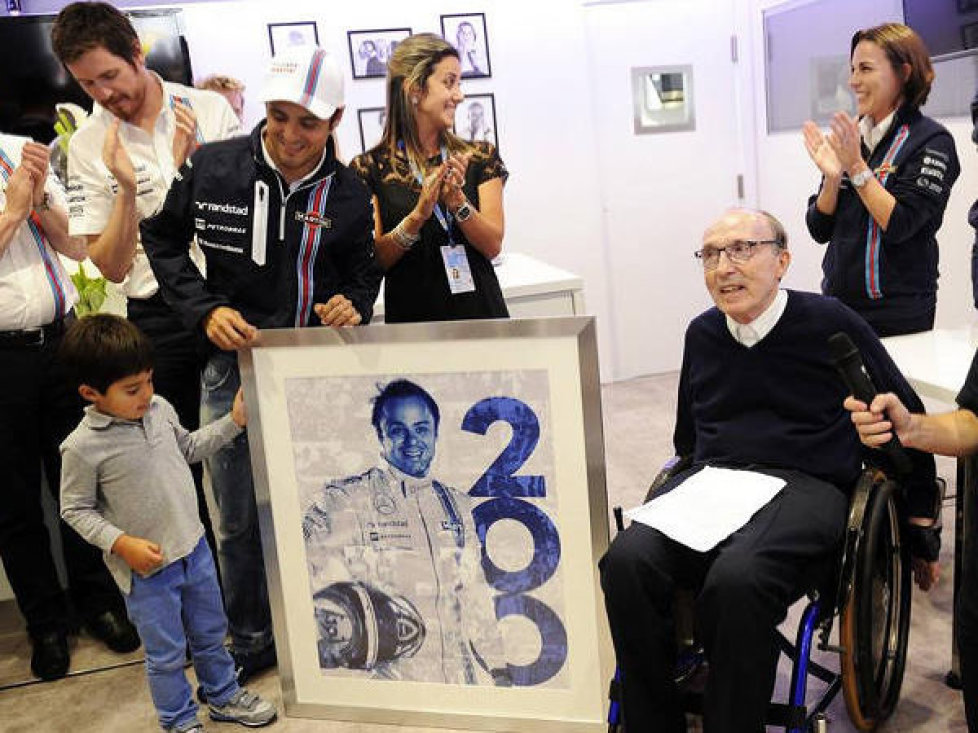 Felipe Massa, Frank Williams, Claire Williams