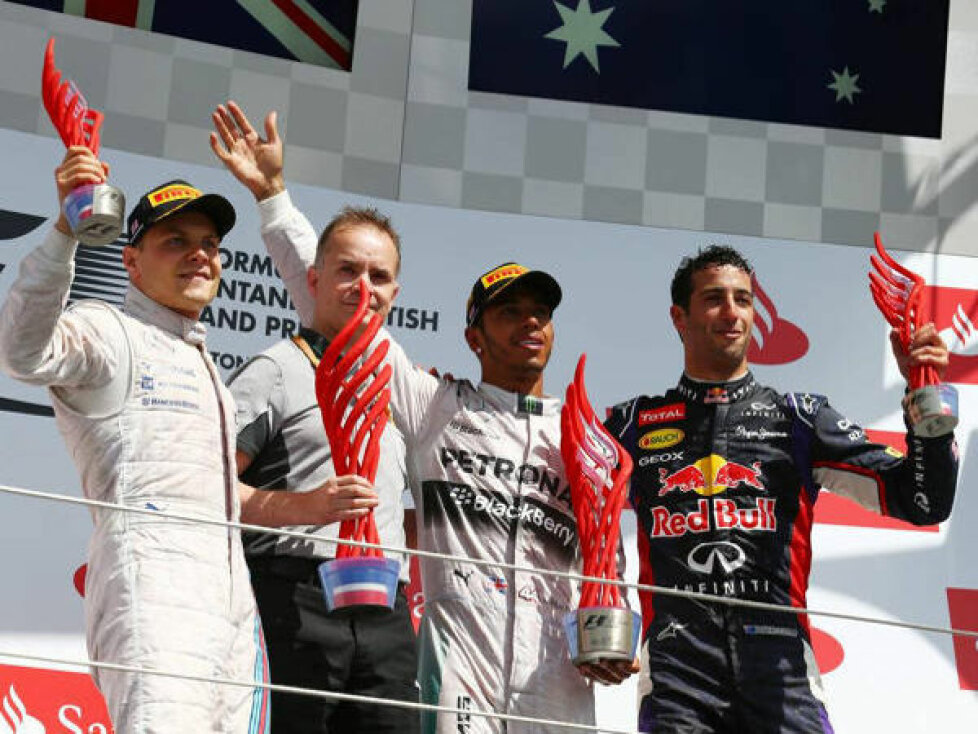 Lewis Hamilton, Valtteri Bottas, Daniel Ricciardo