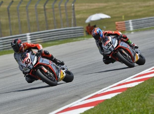Sylvain Guintoli, Marco Melandri Sylvain Guintoli, Marco Melandri