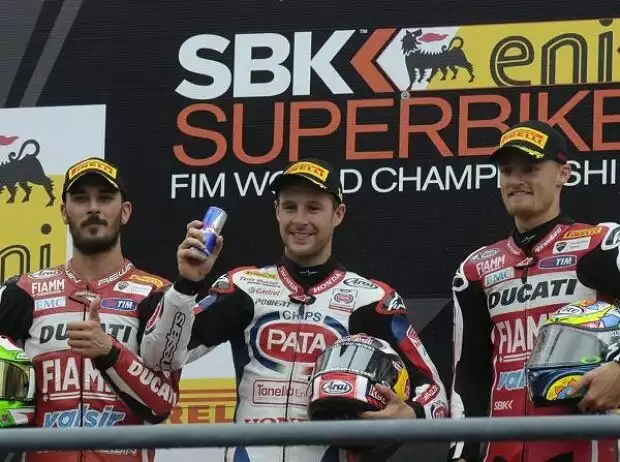 Davide Giugliano, Chaz Davies, Jonathan Rea Titel-Bild zur News: Davide Giugliano, Chaz Davies, Jonathan Rea