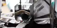 Auspuff des Mercedes F1 W05 Hybrid