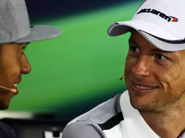 Titel-Bild zur News: Lewis Hamilton, Jenson Button