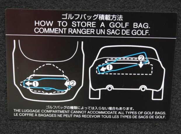 Nissan 370 Z Roadster: So klappt's auch mit der Golftasche Nissan 370 Z Roadster: So klappt's auch mit der Golftasche