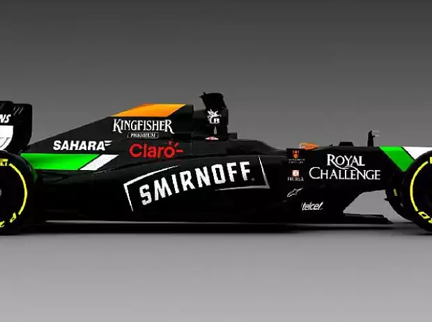 Force India mit Smirnoff-Werbung Titel-Bild zur News: Force India mit Smirnoff-Werbung