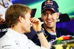 Nico Rosberg (Mercedes) und Sebastian Vettel (Red Bull) 