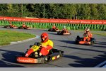 Jules Bianchi (Marussia), Fernando Alonso (Ferrari) und Kimi Räikkönen (Ferrari) 