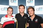 Jolyon Palmer (DAMS), Stoffel Vandoorne (ART) und Stefano Coletti (Racing Engineering) 