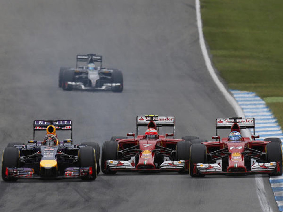 Sebastian Vettel, Kimi Räikkönen, Fernando Alonso