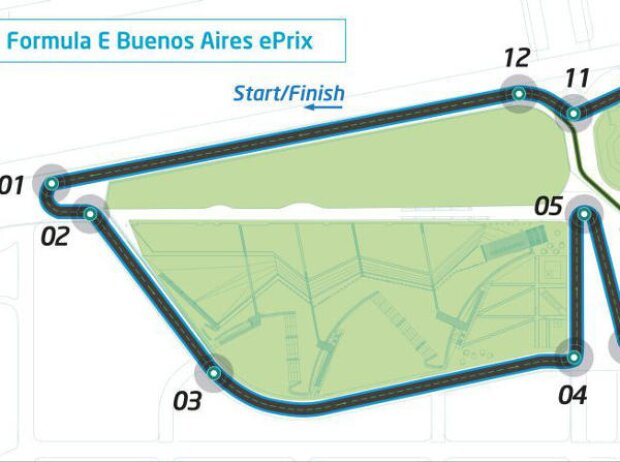 Titel-Bild zur News: Stadtkurs für die Formel E in Buenos Aires