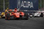 Simon Pagenaud, Ryan Hunter-Reay und Juan Pablo Montoya fahren hinterher