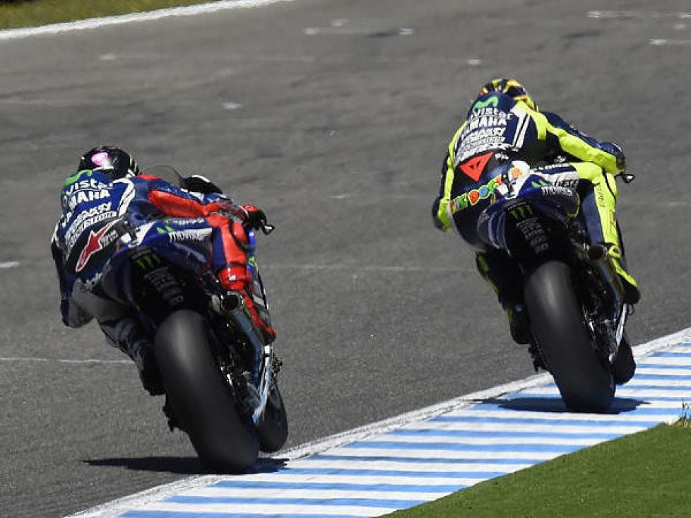 Jorge Lorenzo, Valentino Rossi