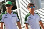 Marcus Ericsson (Caterham) und Kamui Kobayashi (Caterham) 