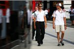 Jenson Button (McLaren) und Adrian Sutil (Sauber) 