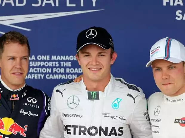 Sebastian Vettel, Nico Rosberg, Valtteri Bottas Titel-Bild zur News: Sebastian Vettel, Nico Rosberg, Valtteri Bottas