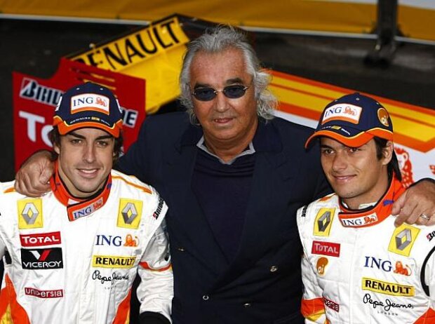 Fernando Alonso, Nelson Piquet Jun., Flavio Briatore