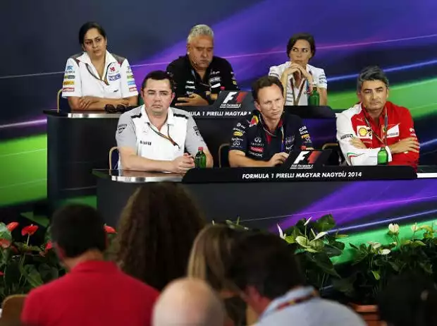 Titel-Bild zur News: Monisha Kaltenborn, Vijay Mallya, Claire Williams, Eric Boullier, Christian Horner, Marco Mattiacci
