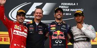 Daniel Ricciardo, Fernando Alonso, Lewis Hamilton