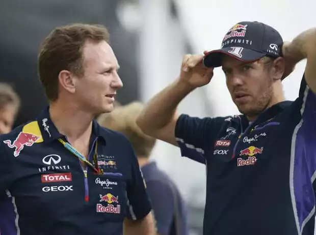 Christian Horner, Sebastian Vettel Titel-Bild zur News: Christian Horner, Sebastian Vettel